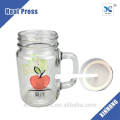 Custom Logo Printing Blank Glass Mason Jars For Sublimation